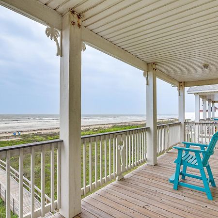Beachfront Texas Retreat - 2 Decks, Patio And Views! Surfside Beach Exterior photo